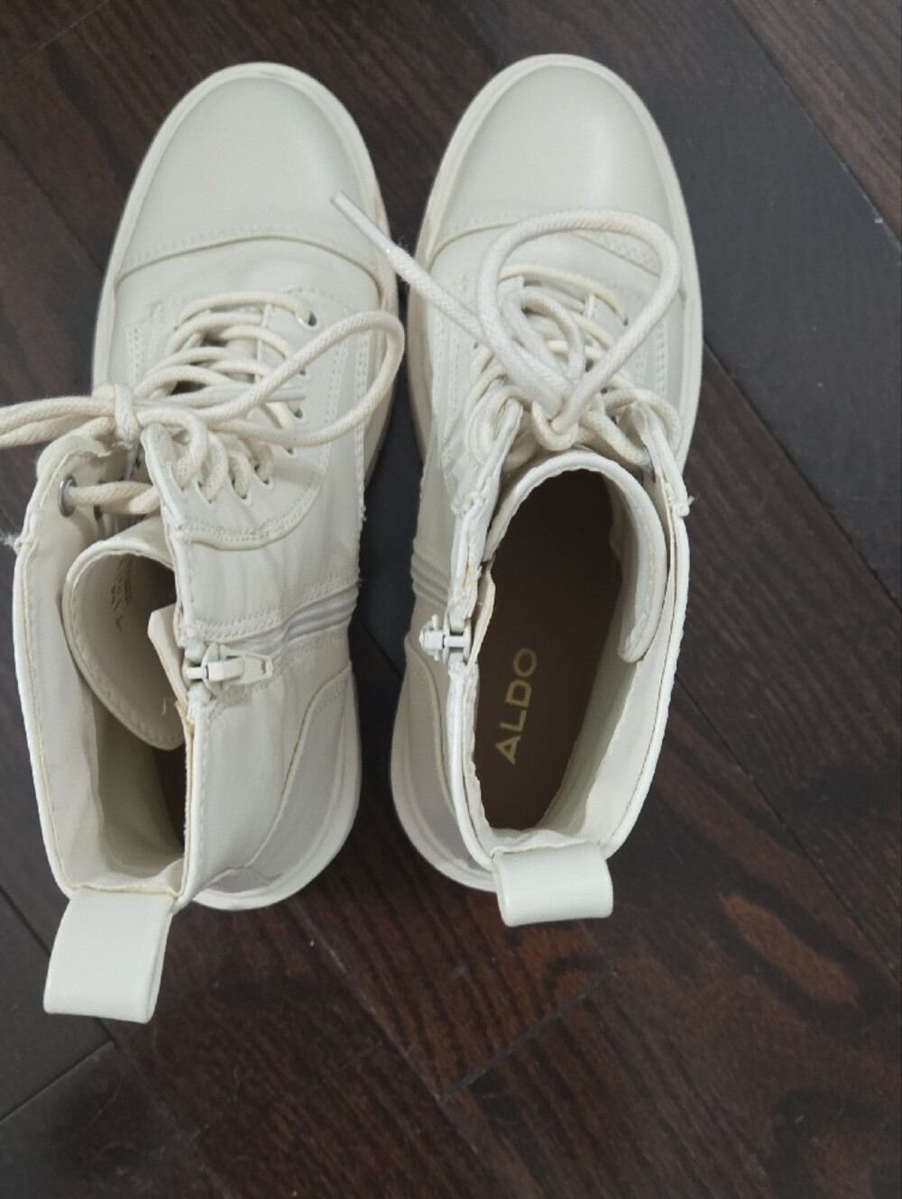 Aldo Lace-Up Combat Boots - Picture 6 of 7
